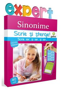 Copertă produs Sinonime. Scrie și șterge! Expert (7-10 ani)