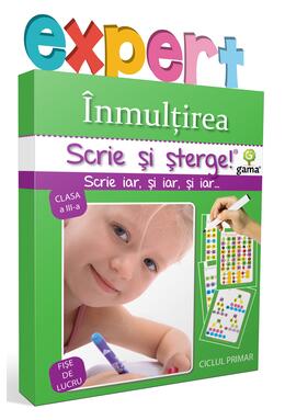 Copertă produs &Icirc;nmulțirea. Scrie și șterge! Expert (7-10 ani)