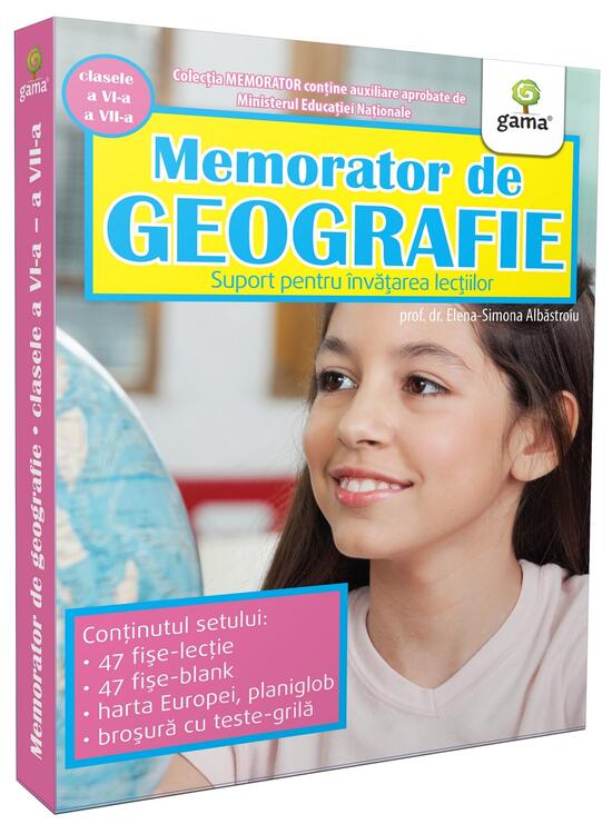 Copertă produs Memorator de geografie. Clasele VI-VII - gallery big 1