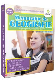 Copertă produs Memorator de geografie. Clasa VIII
