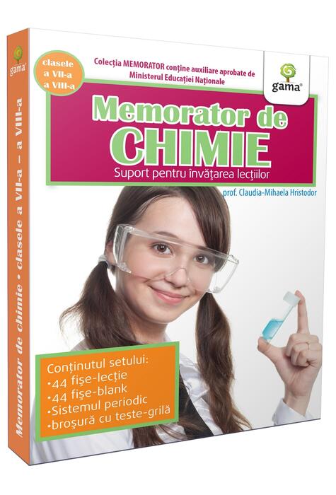 Copertă produs Memorator de chimie.  Clasele VII-VIII