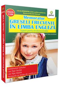 Copertă produs Memorator de engleză. Greşeli frecvente &icirc;n limba engleză