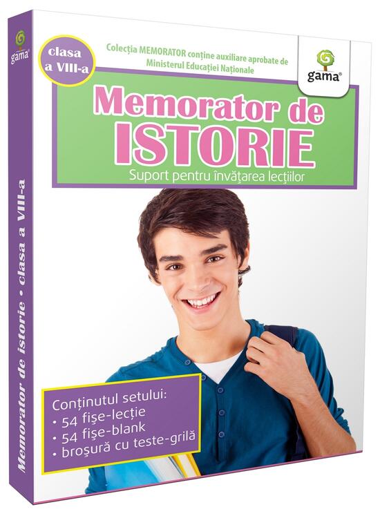 Copertă produs Memorator de istorie. Clasa VIII - gallery big 1