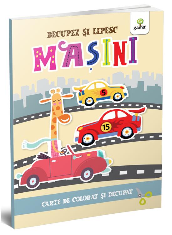 Copertă produs Mașini. Colorez, decupez și lipesc! - gallery big 1