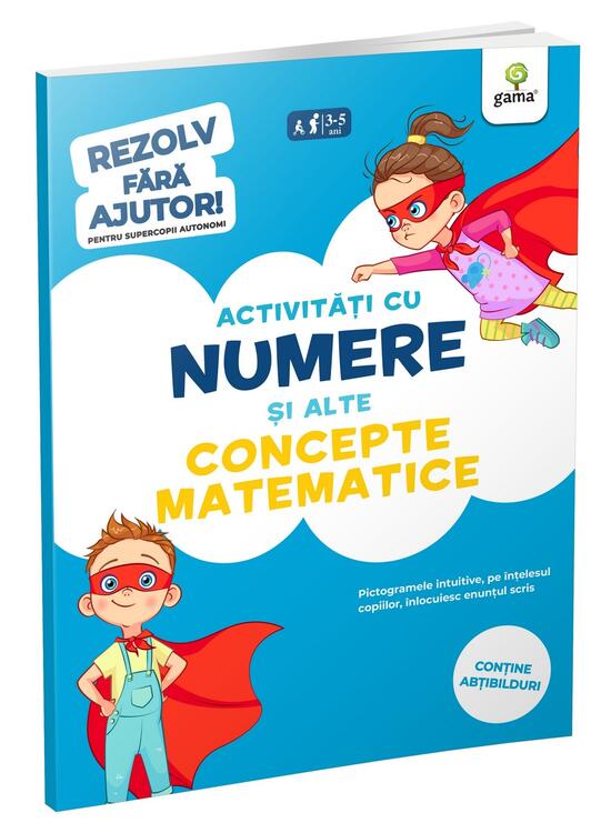 Copertă produs Activități cu numere și alte concepte matematice (3-5 ani). Rezolv fără ajutor! - gallery big 1