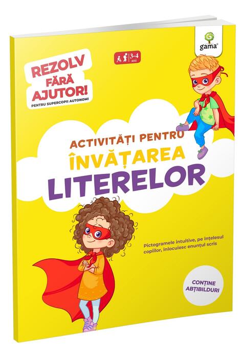 Copertă produs Activități pentru &icirc;nvățarea literelor (3-5 ani). Rezolv fără ajutor!