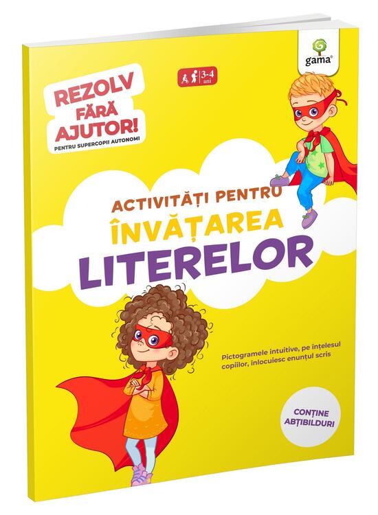 Copertă produs Activități pentru &icirc;nvățarea literelor (3-5 ani). Rezolv fără ajutor! - gallery big 1