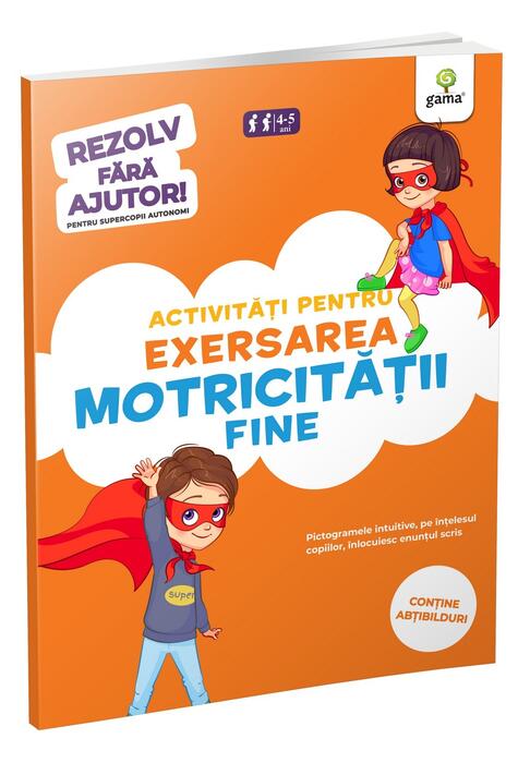 Copertă produs Activități pentru exersarea motricității fine (3-5 ani). Rezolv fără ajutor!