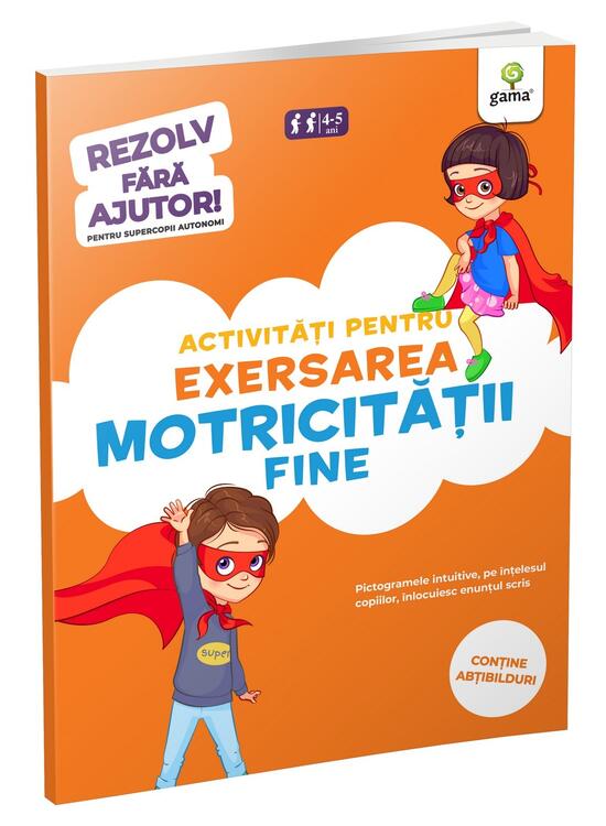 Copertă produs Activități pentru exersarea motricității fine (3-5 ani). Rezolv fără ajutor! - gallery big 1