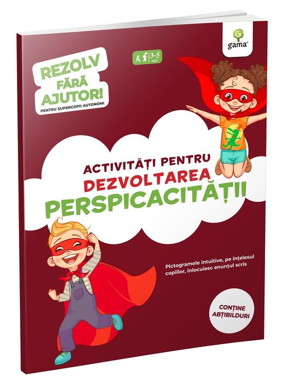 Copertă produs Activități pentru dezvoltarea perspicacității (3-5 ani). Rezolv fără ajutor! - gallery big 1