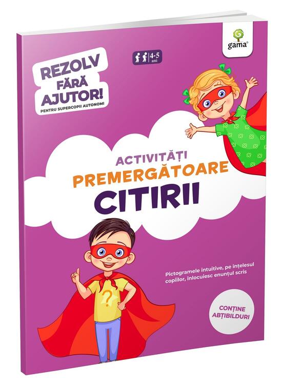 Copertă produs Activități premergătoare citirii (4-6 ani). Rezolv fără ajutor! - gallery big 1