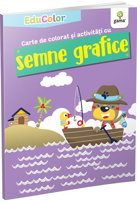 Copertă produs Carte de colorat și activități cu semne grafice. EduColor