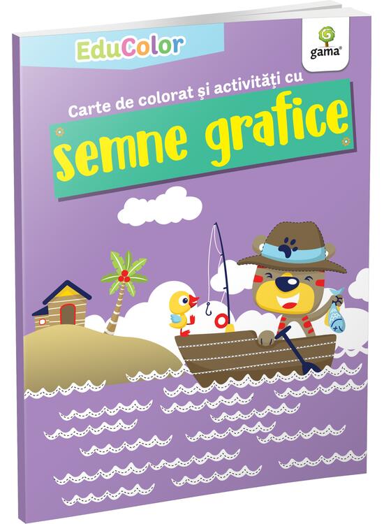 Copertă produs Carte de colorat și activități cu semne grafice. EduColor - gallery big 1