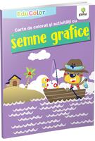 Carte de colorat și activități cu semne grafice. EduColor