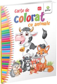 Copertă produs Carte de colorat cu animale