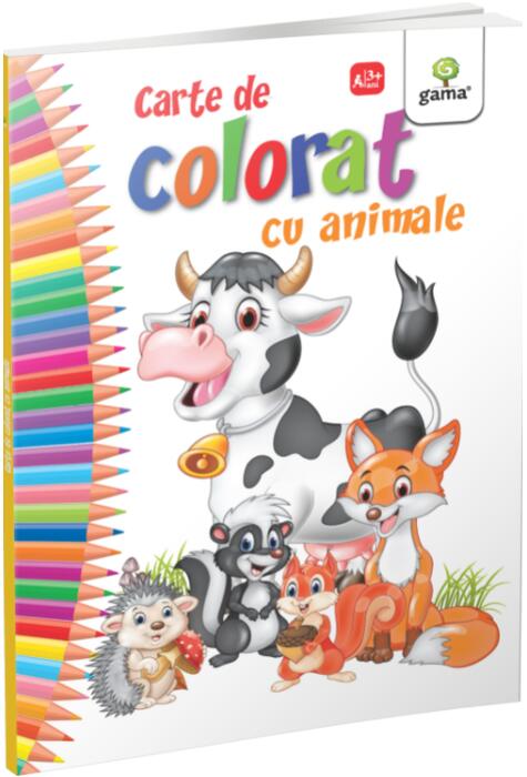 Copertă produs Carte de colorat cu animale