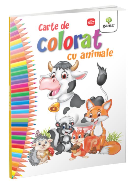 Copertă produs Carte de colorat cu animale - gallery big 1