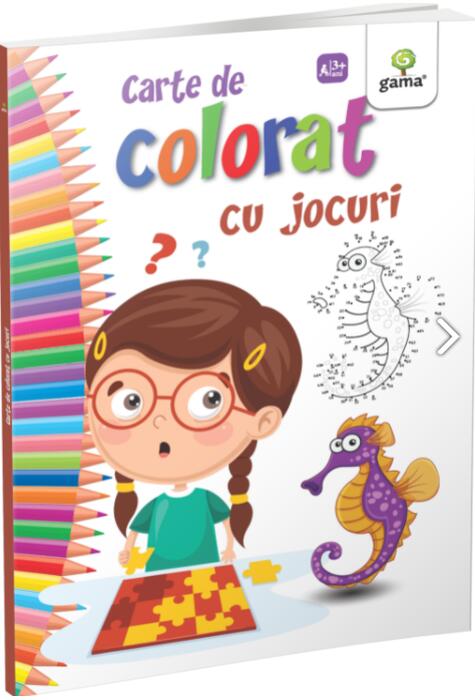 Copertă produs Carte de colorat cu jocuri
