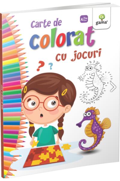 Carte de colorat cu jocuri