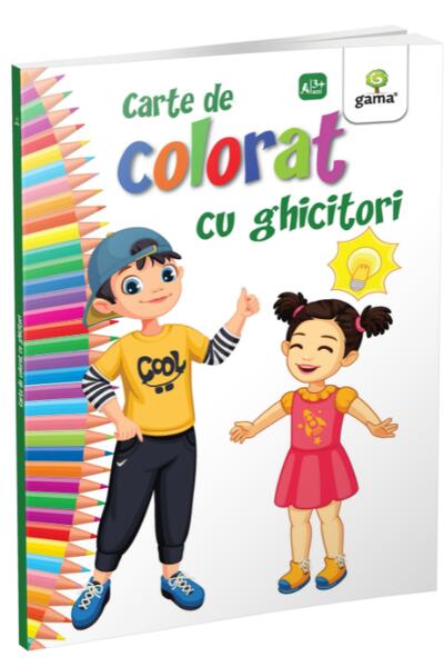 Carte de colorat cu ghicitori