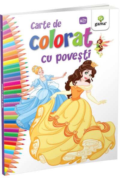 Carte de colorat cu povești
