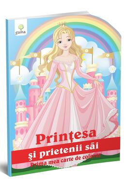 Copertă produs Prinţesa şi prietenii săi. Prima mea carte de colorat