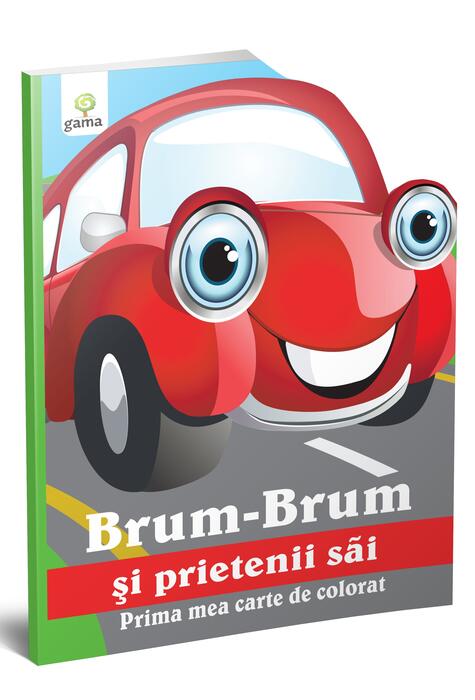 Copertă produs Brum-Brum şi prietenii săi. Prima mea carte de colorat