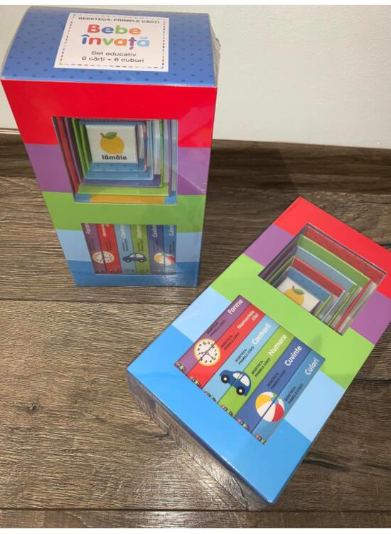 Copertă produs Bebe &icirc;nvață. Set educativ 6 cărți + 6 cuburi - gallery big 2