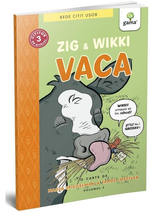Copertă produs Zig și Wikki: Vaca (volumul 2). BeDe citit ușor, nivelul 3 - gallery big 1
