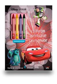 Copertă produs Disney. Pixar. Colorăm aventurile prietenilor (conține 4 creioane cerate)