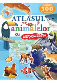 Copertă produs Atlasul animalelor cu abțibilduri