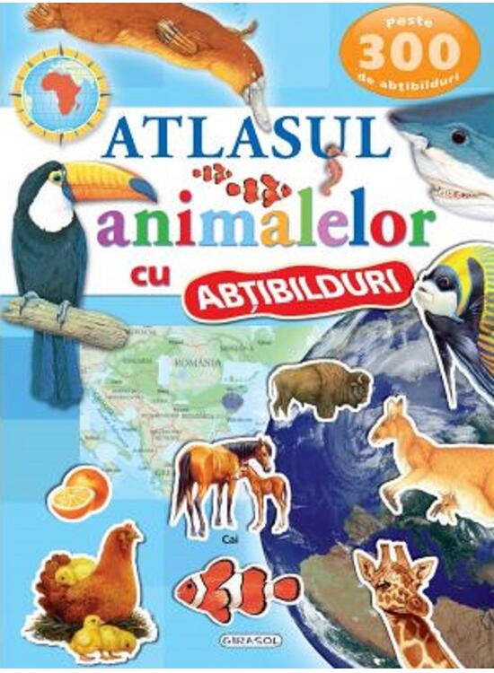 Copertă produs Atlasul animalelor cu abțibilduri - gallery big 1