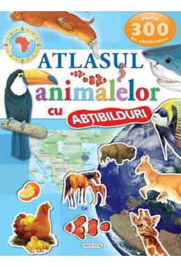 Copertă produs Atlasul animalelor cu abțibilduri
