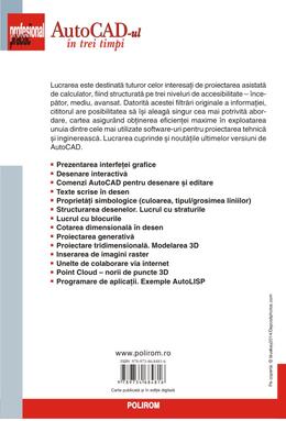 Copertă produs AutoCad-ul &icirc;n trei timpi. Iniţiere, utilizare, performanţă