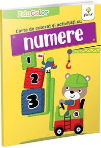 Copertă produs Carte de colorat și activități cu numere. EduColor