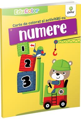 Copertă produs Carte de colorat și activități cu numere. EduColor