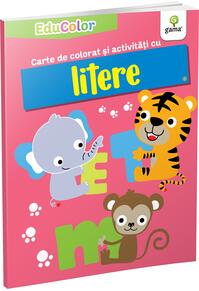 Copertă produs Carte de colorat și activități cu litere. EduColor