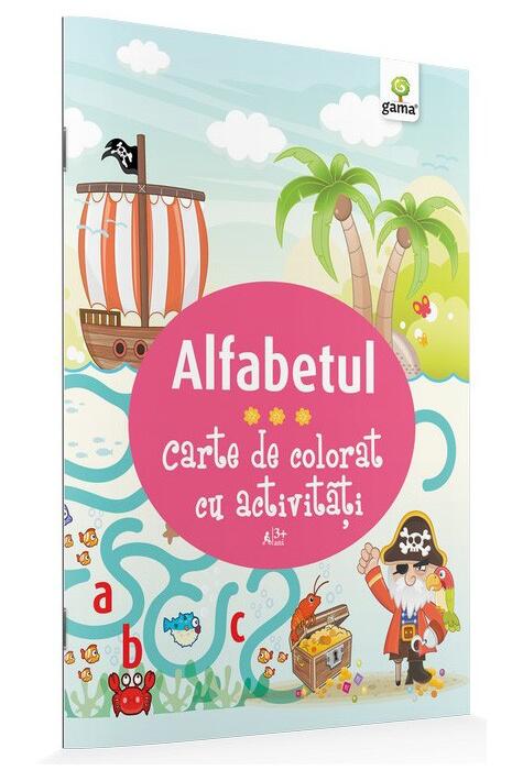 Copertă produs Alfabetul. Carte de colorat cu activități