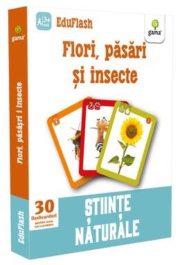 Copertă produs Flori, păsări și insecte. EduFlash