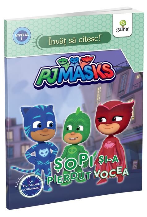 Copertă produs Șopi și-a pierdut vocea. &Icirc;nvăț să citesc cu PJ Masks, Nivelul 1