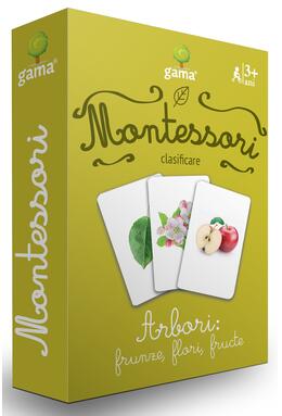 Copertă produs Arbori: frunze, flori, fructe. Cărţi de joc Montessori