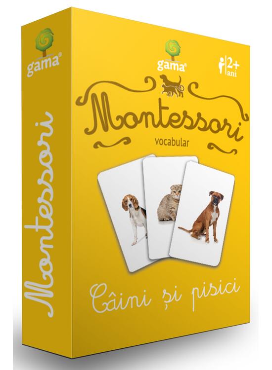 Copertă produs C&acirc;ini și pisici. Cărţi de joc Montessori - gallery big 1