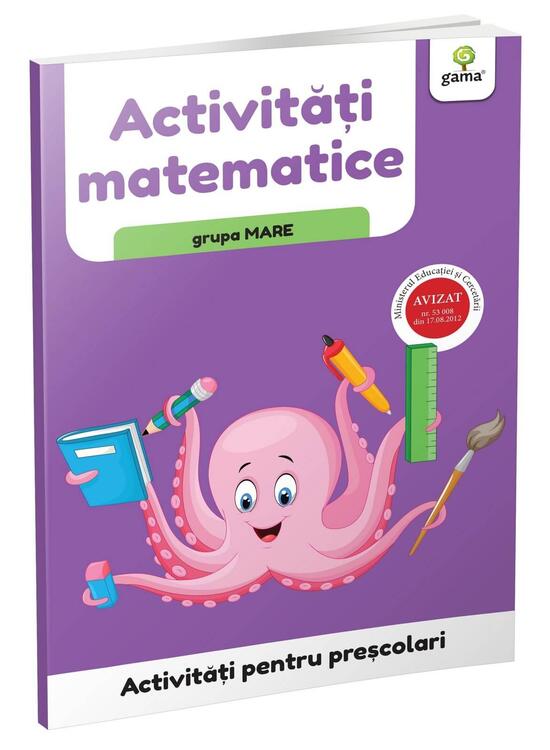 Copertă produs Activități matematice - grupa mare. Activități pentru preșcolari - gallery big 1