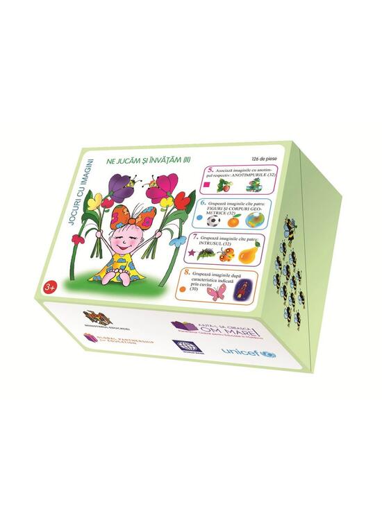 Copertă produs Jocuri cu imagini. Ne jucăm și învățăm II – Anotimpuri, corpuri și figuri - gallery big 1