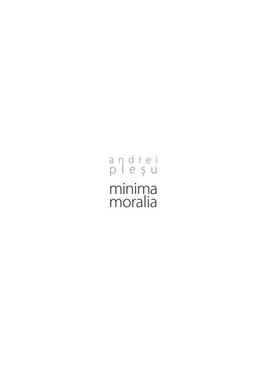 Copertă produs Minima moralia (audiobook)
