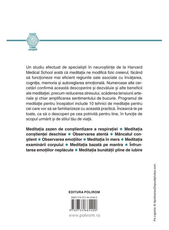 Copertă produs Tehnici de meditație pentru &icirc;ncepători. Cum să devii mai fericit și mai calm &icirc;n 10 zile - gallery big 2