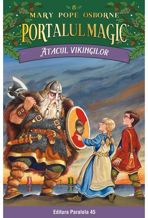 Copertă produs Portalul magic. Atacul vikingilor (Vol.15)