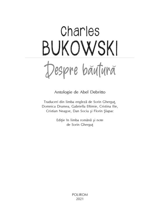 Copertă produs Despre băutură - gallery big 3