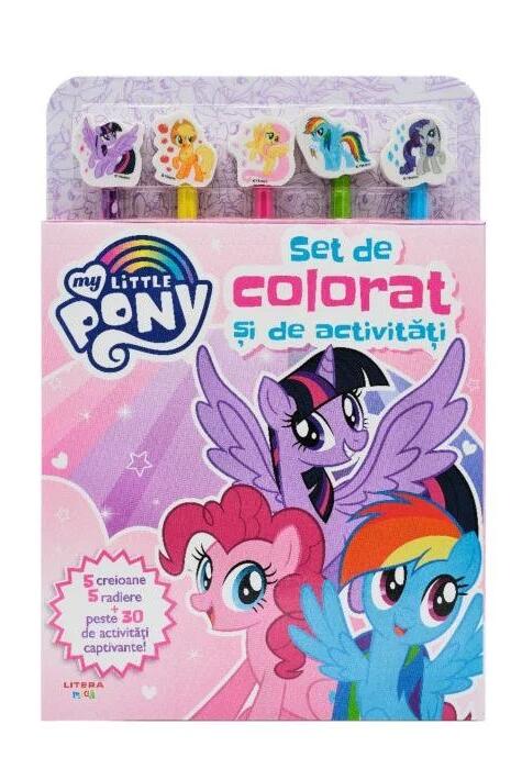 Copertă produs My Little Pony. Set de colorat și de activități (conține 5 creioane și 5 radiere)