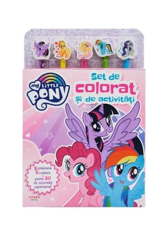 Copertă produs My Little Pony. Set de colorat și de activități (conține 5 creioane și 5 radiere) - gallery big 1